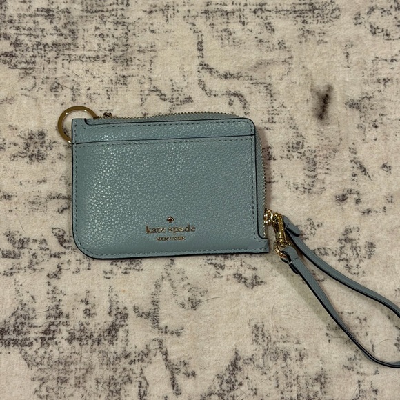 Kate Spade Teal Leather Coin Purse - Picture 1 of 2